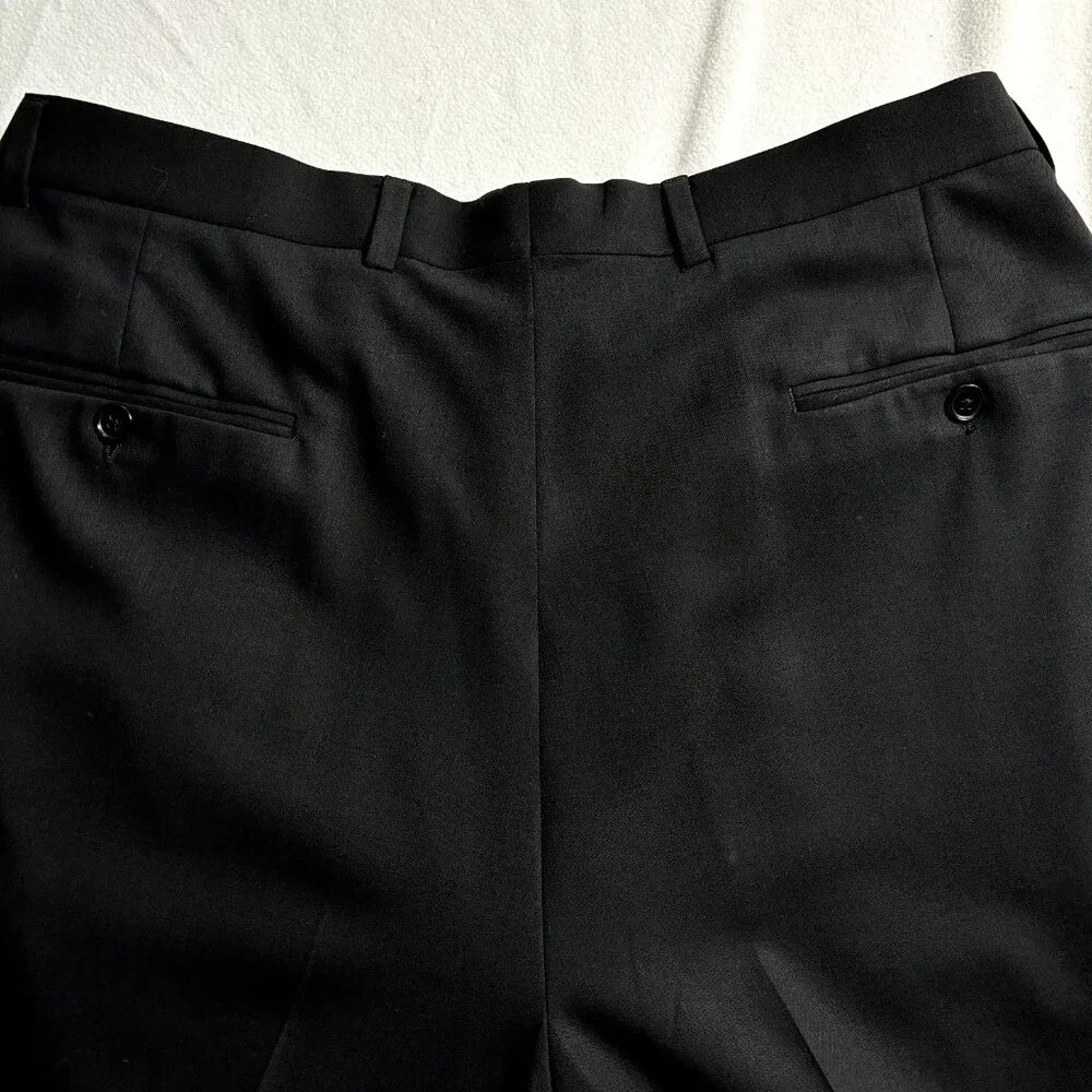 ULTIMO Uomo Men's Suit 42L Black Wool 2-Piece: Blazer & Dress Pants 36x31 Canada